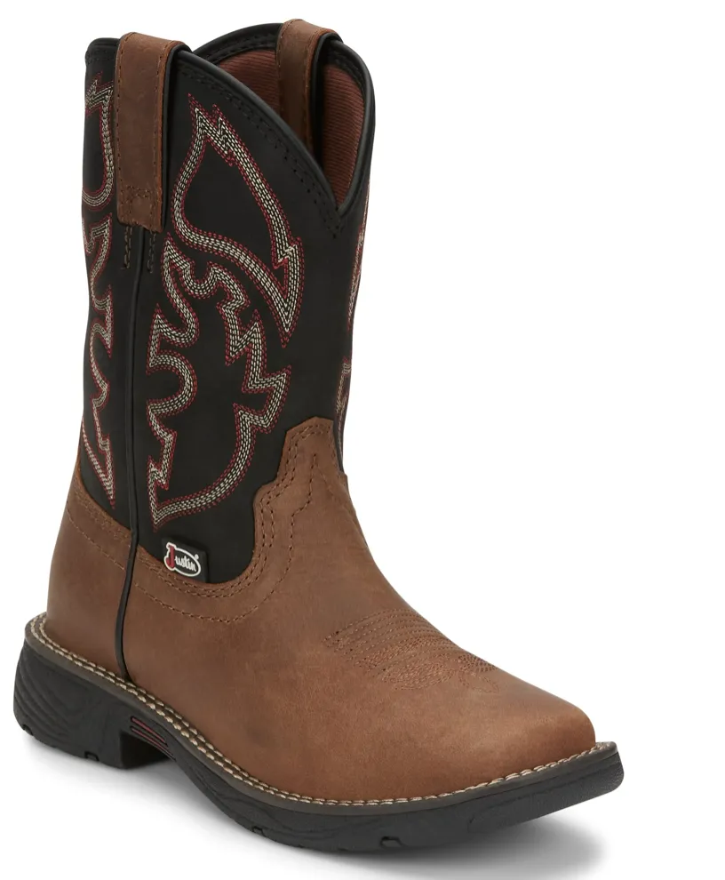 JK4337 - Justin Youth Boot- Rush Junior Tan