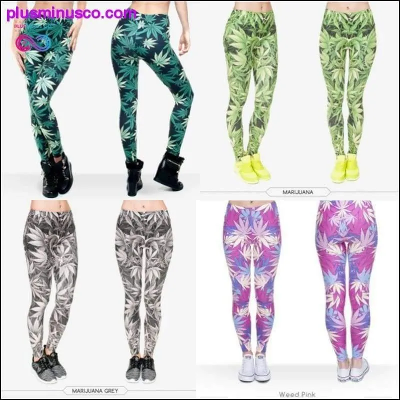 Jungle Marijuana Leaf Leggings