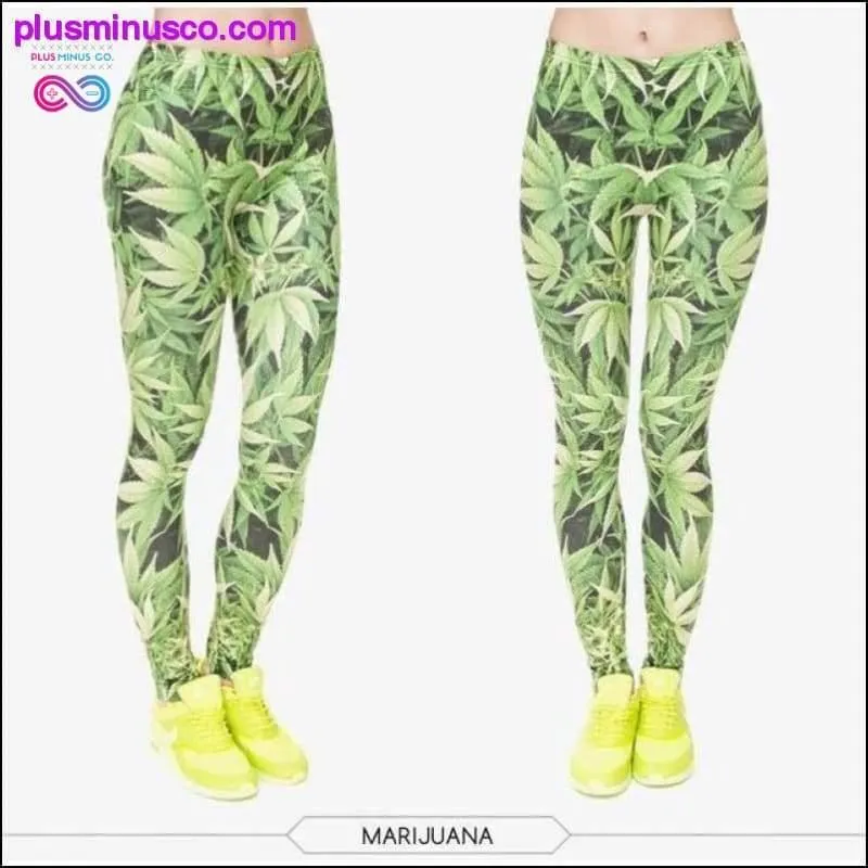 Jungle Marijuana Leaf Leggings