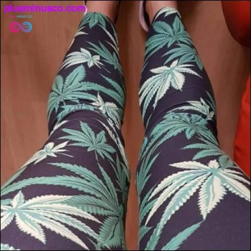 Jungle Marijuana Leaf Leggings