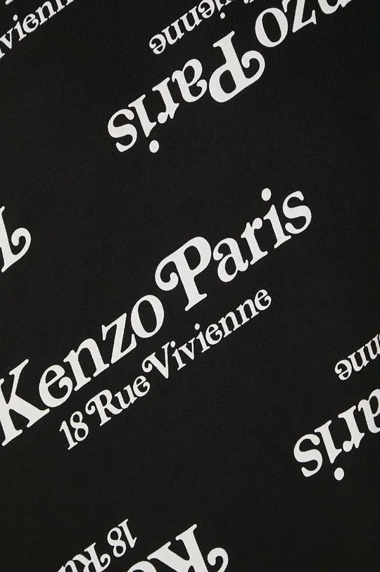 Kenzo cotton sweatshirt by Verdy men's black color hooded FE58SW0074MG.99J