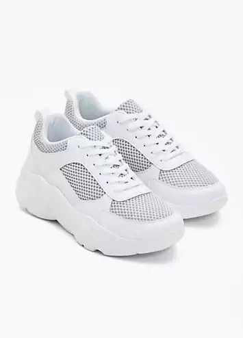 Lace-Up Chunky Trainers by bonprix | Look Again