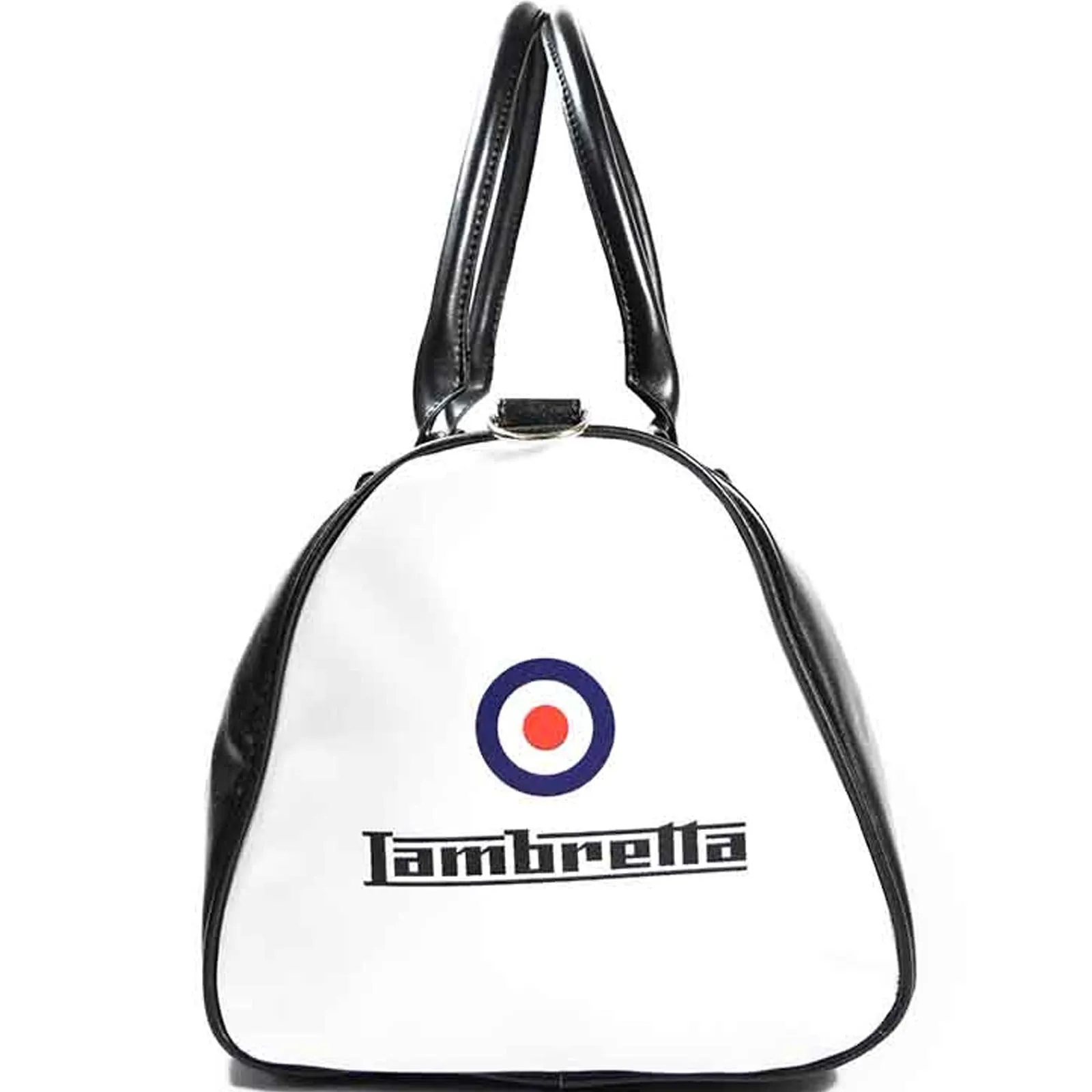 Lambretta Mens Retro Sports Zipped Faux Leather Duffle Bag