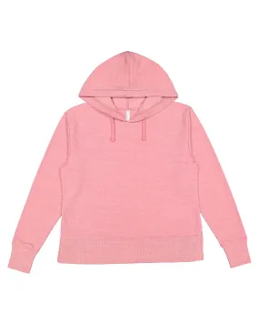 LAT 3536  Ladies' Vintage Wash Fleece Hooded Sweatshirt