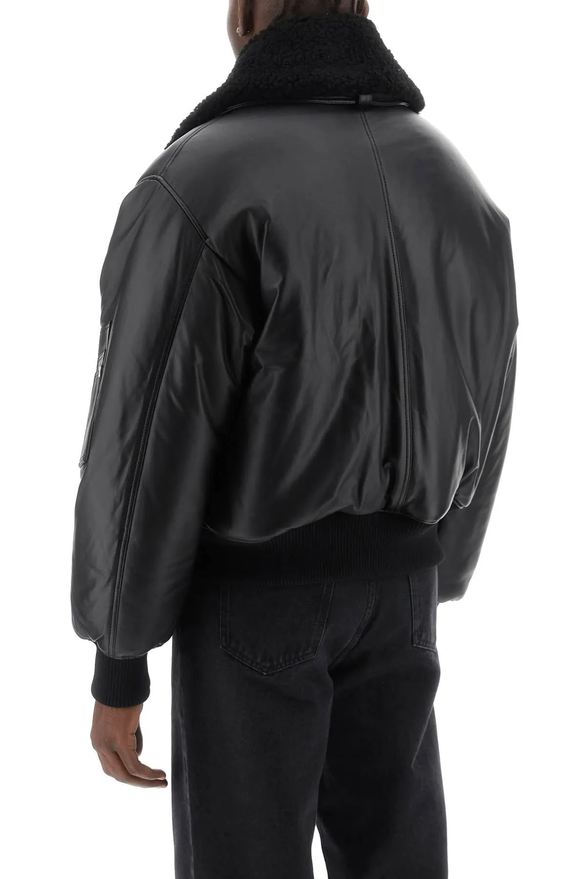 Leather Bomber Jacket