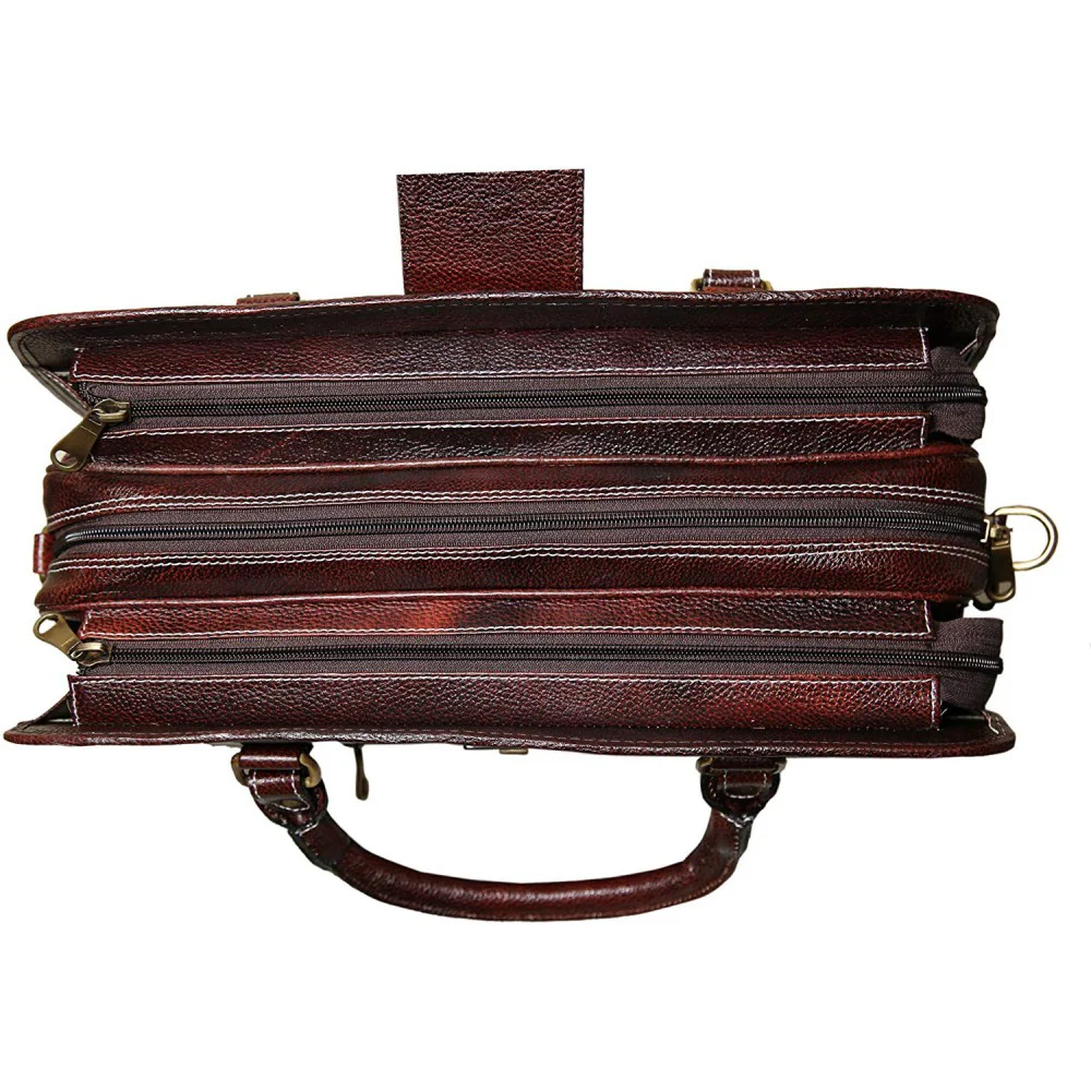 Leather Shoulder Bag(Brown)