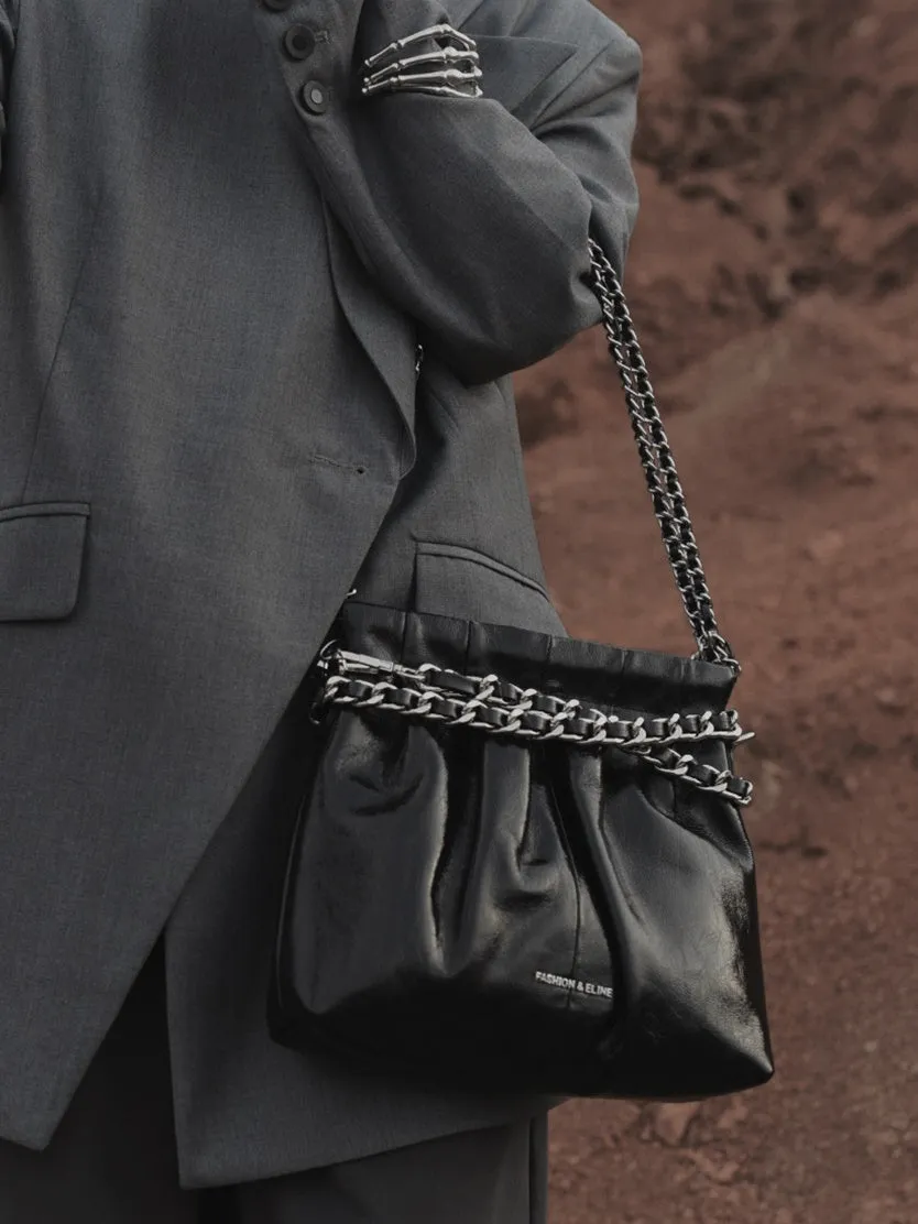 Leather Square Chain Simple Bag