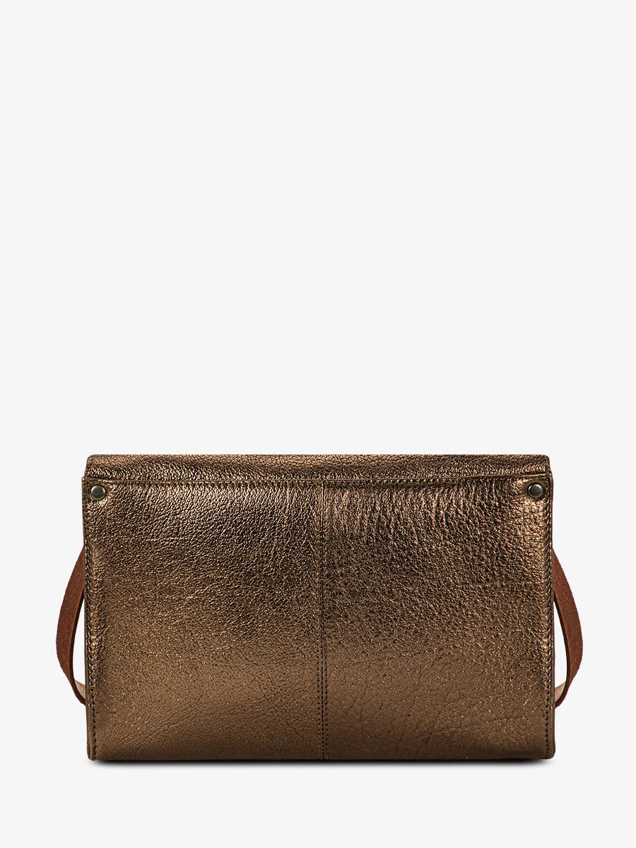 leather woman shoulder bag Copper - L'Indispensable Copper | PAUL MARIUS