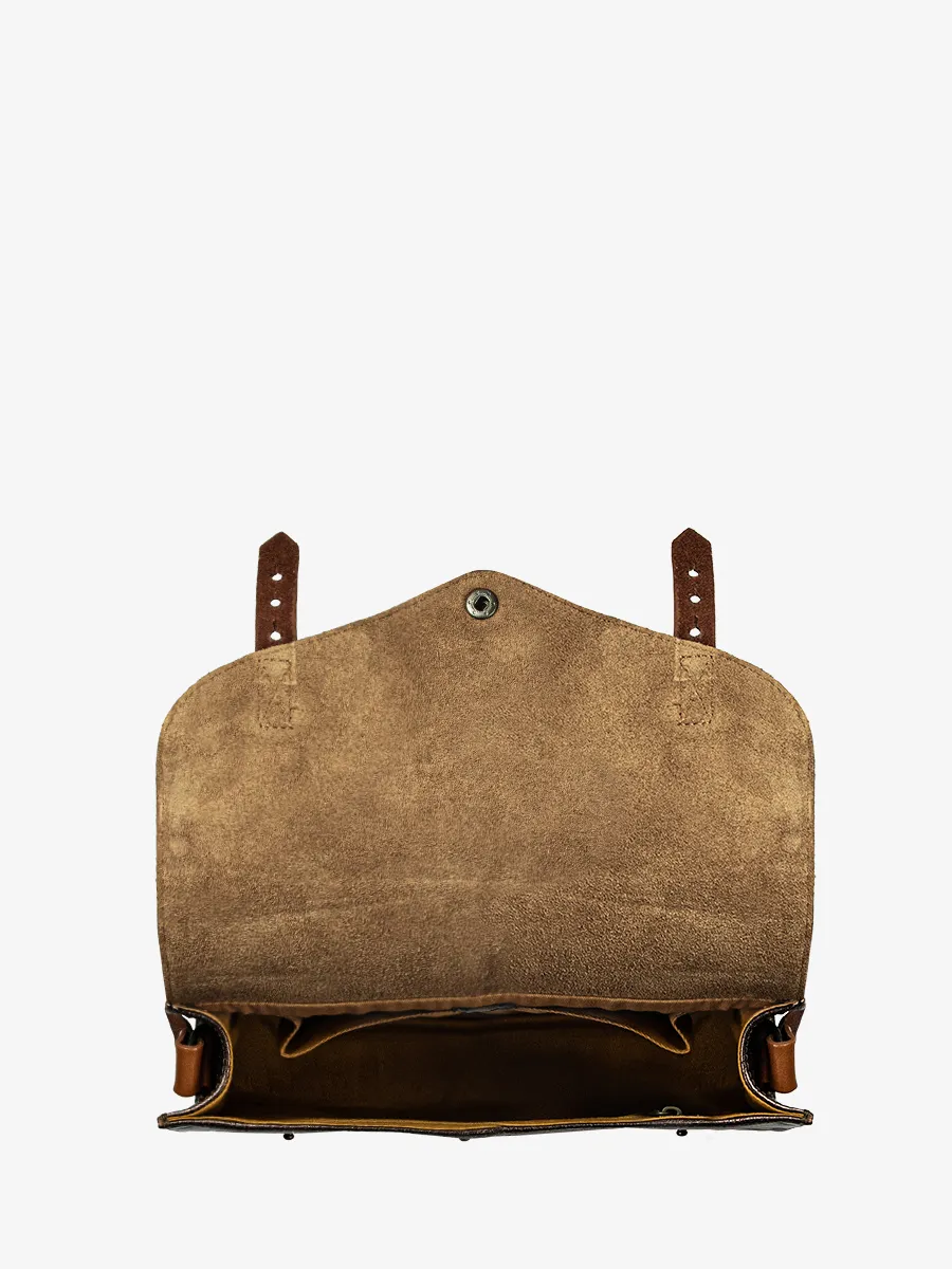 leather woman shoulder bag Copper - L'Indispensable Copper | PAUL MARIUS