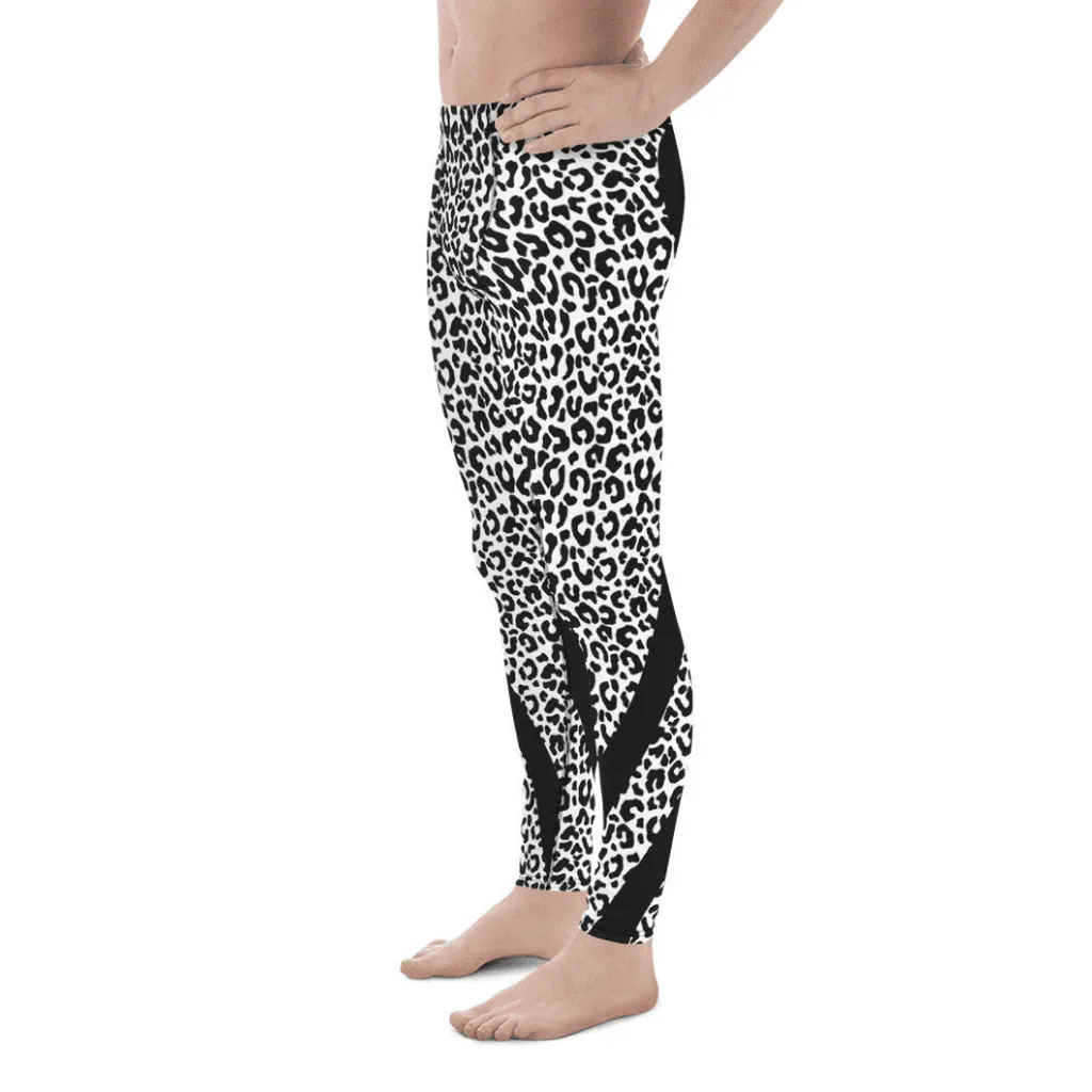 Leopard Heart Shaped Men's Leggings