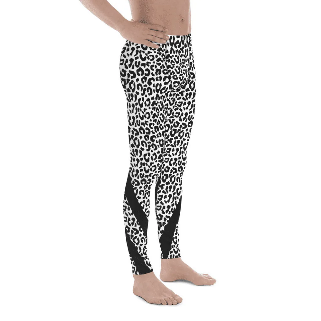 Leopard Heart Shaped Men's Leggings