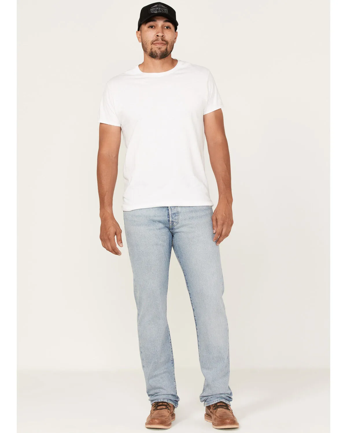 Levi's Men's 501 Light Wash Original Straight Jeans