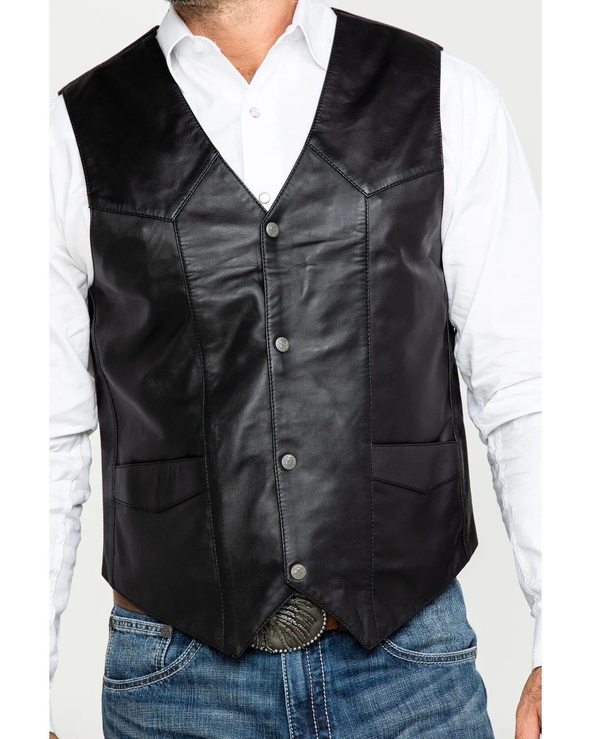 Liberty Wear Men's Jackson Lambskin Leather Vest - Big