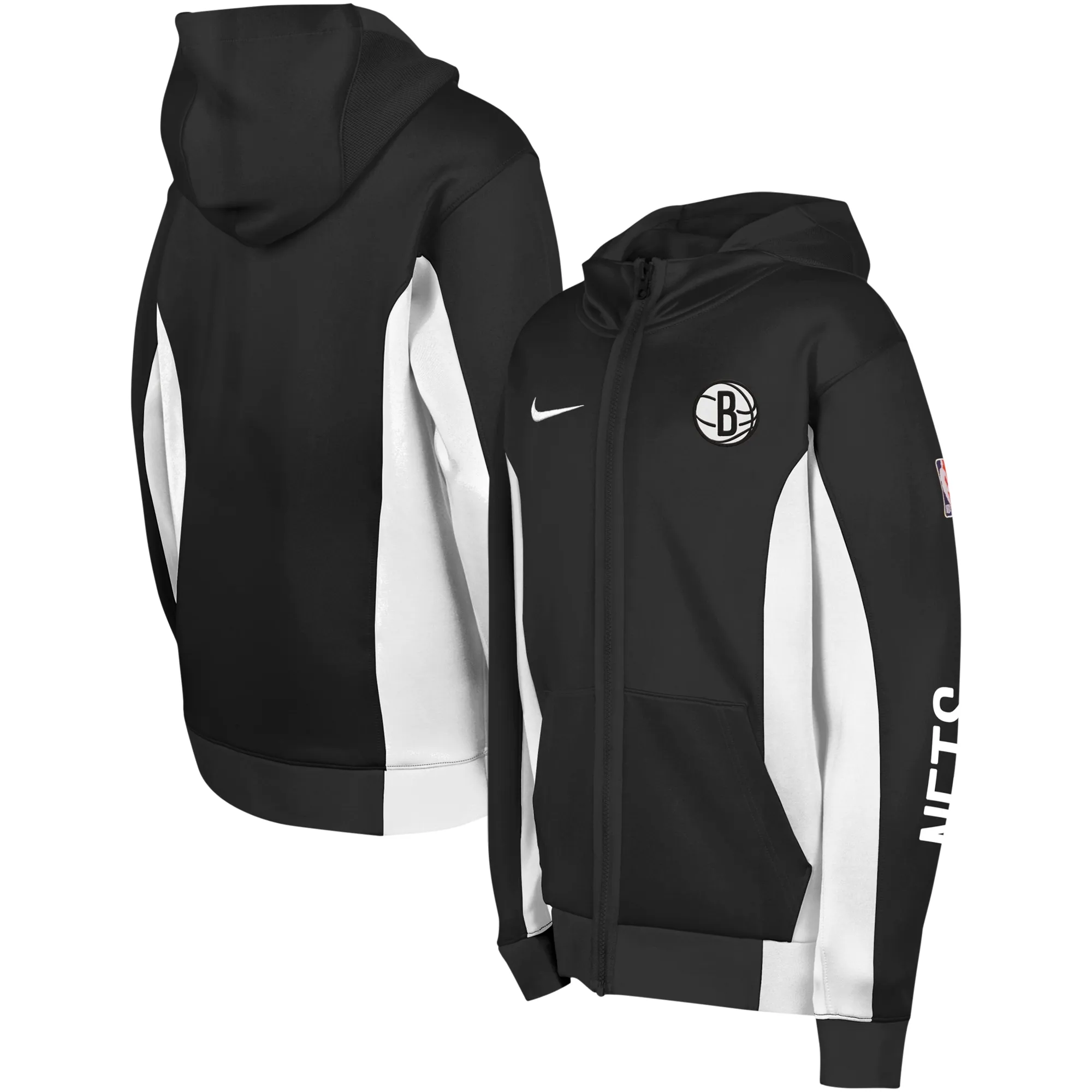 Lids Youth Nike Black Brooklyn Nets Showtime Performance Full-Zip Hoodie