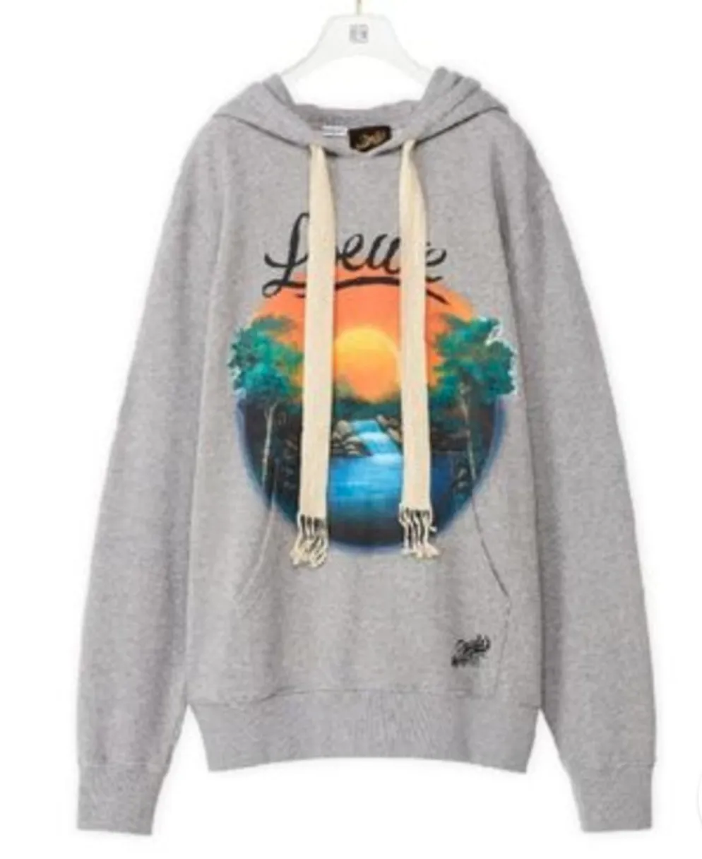 LOEWE  |Airbrush print hoodie in cotton