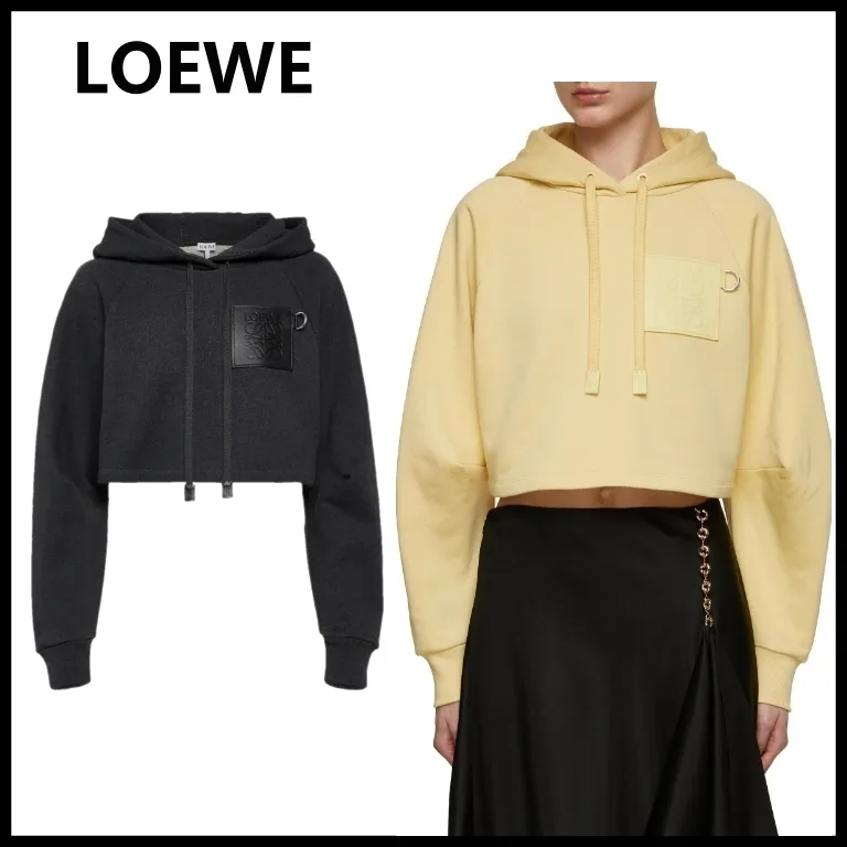 LOEWE  |Cropped hoodie in cotton