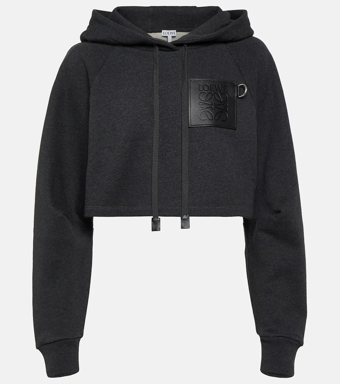 LOEWE  |Cropped hoodie in cotton