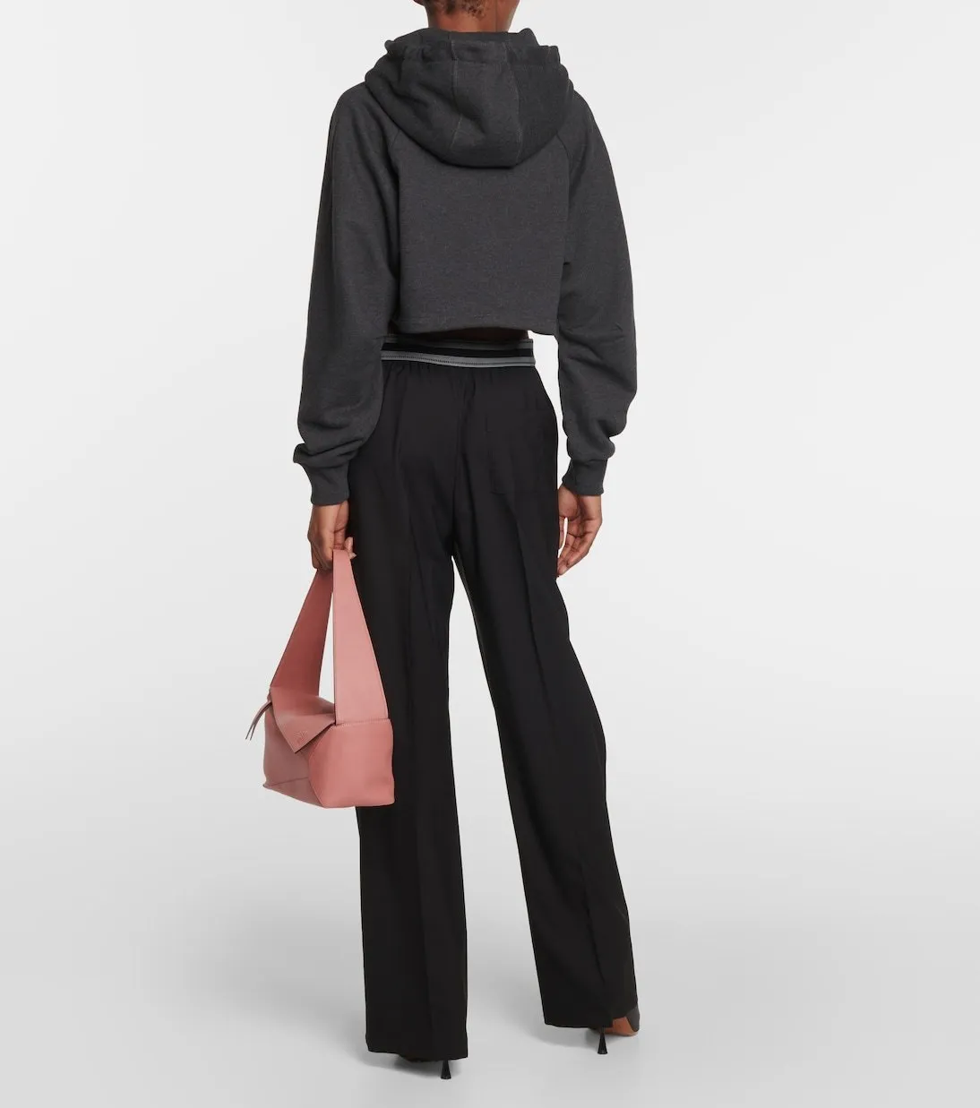 LOEWE  |Cropped hoodie in cotton