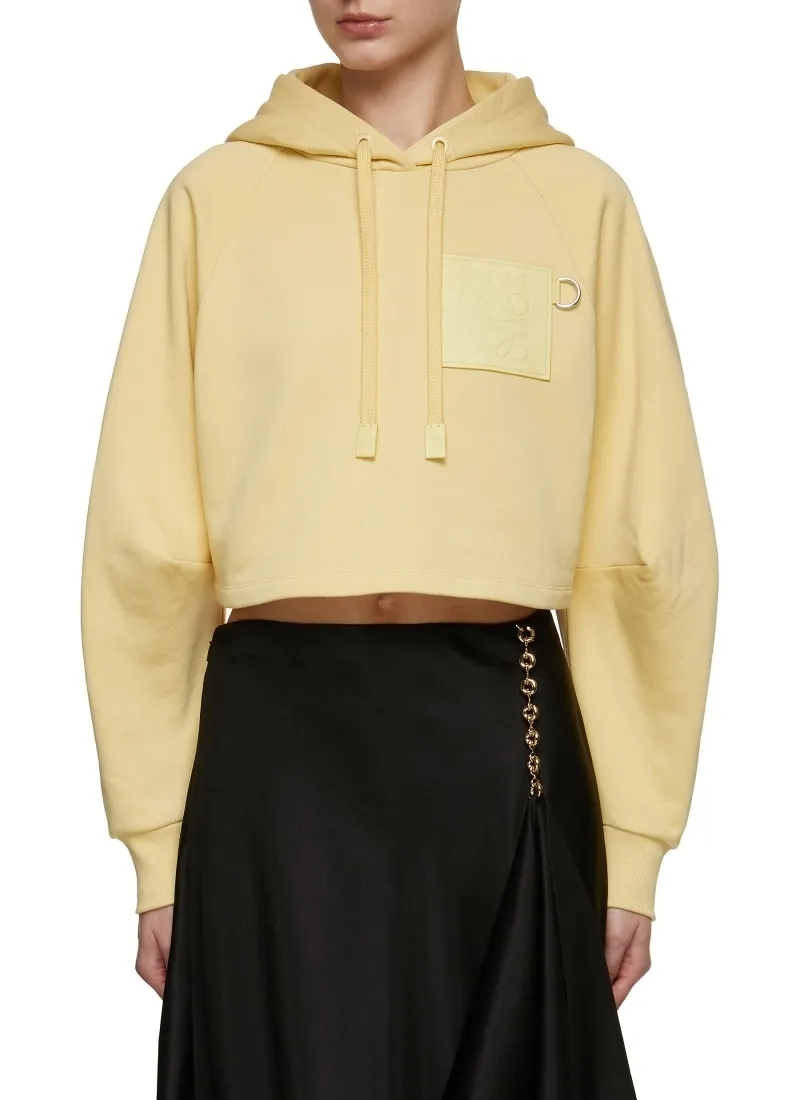 LOEWE  |Cropped hoodie in cotton