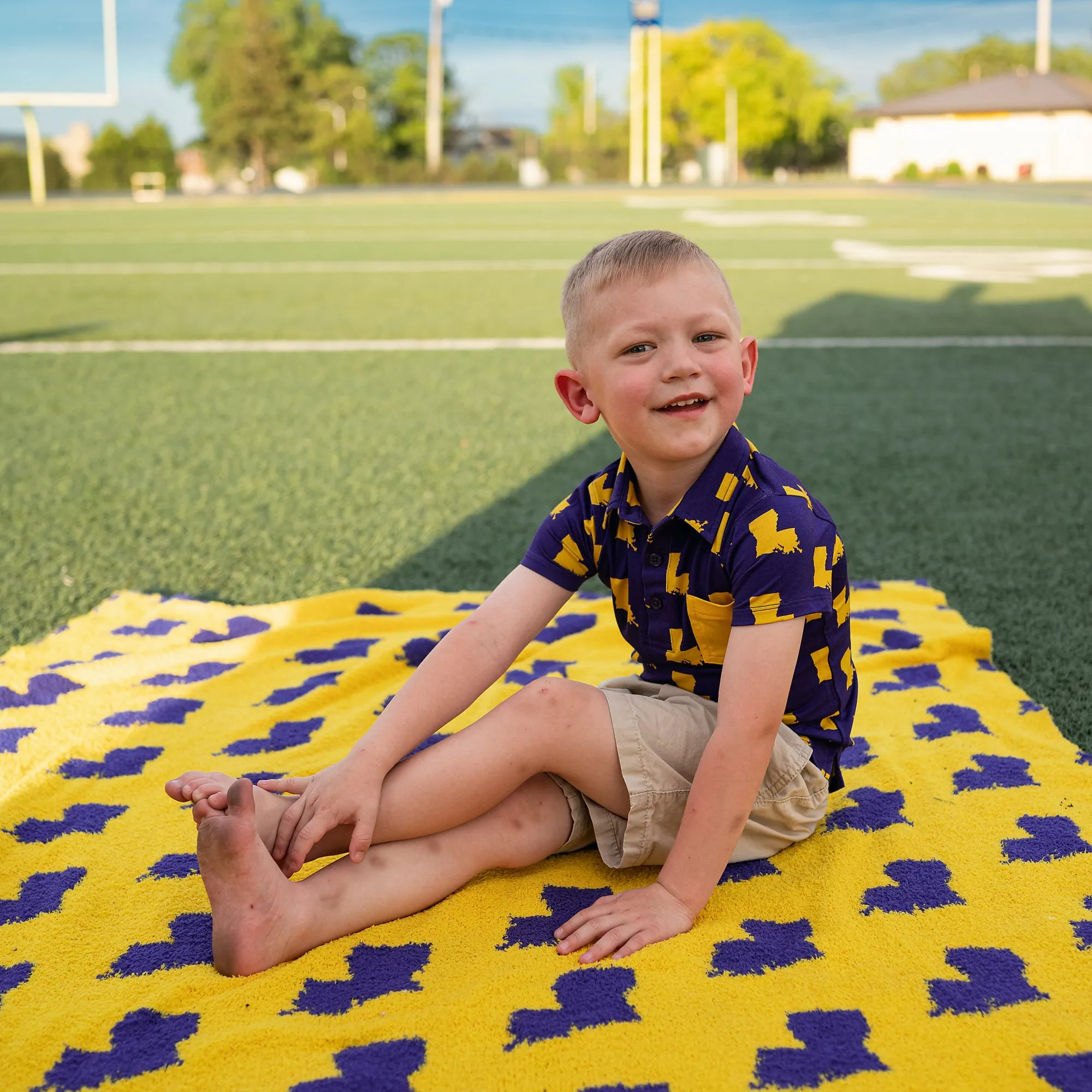 Louisiana Purple & Gold POLO SHIRT