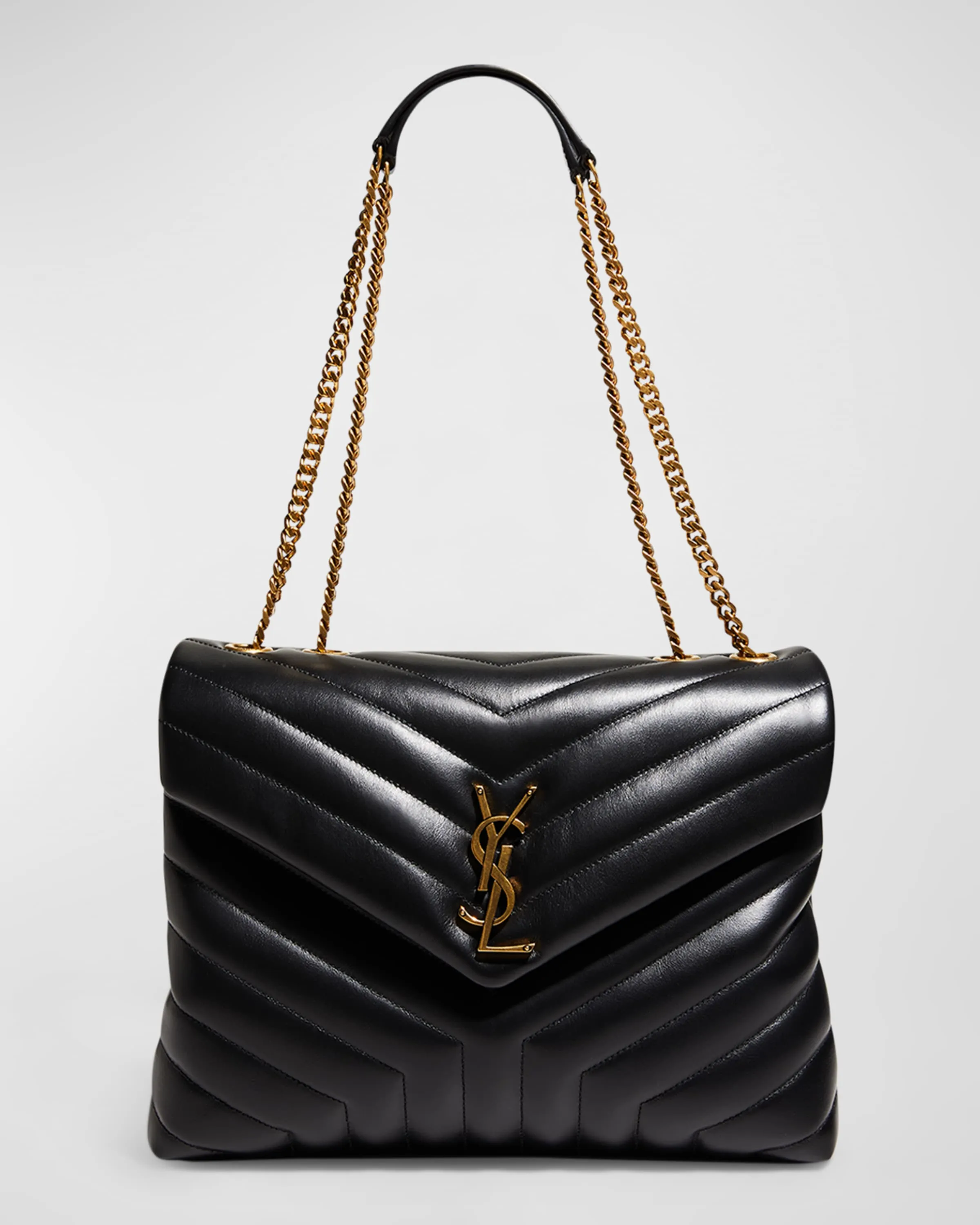 Loulou Medium YSL Shoulder Bag in Quilted Leather