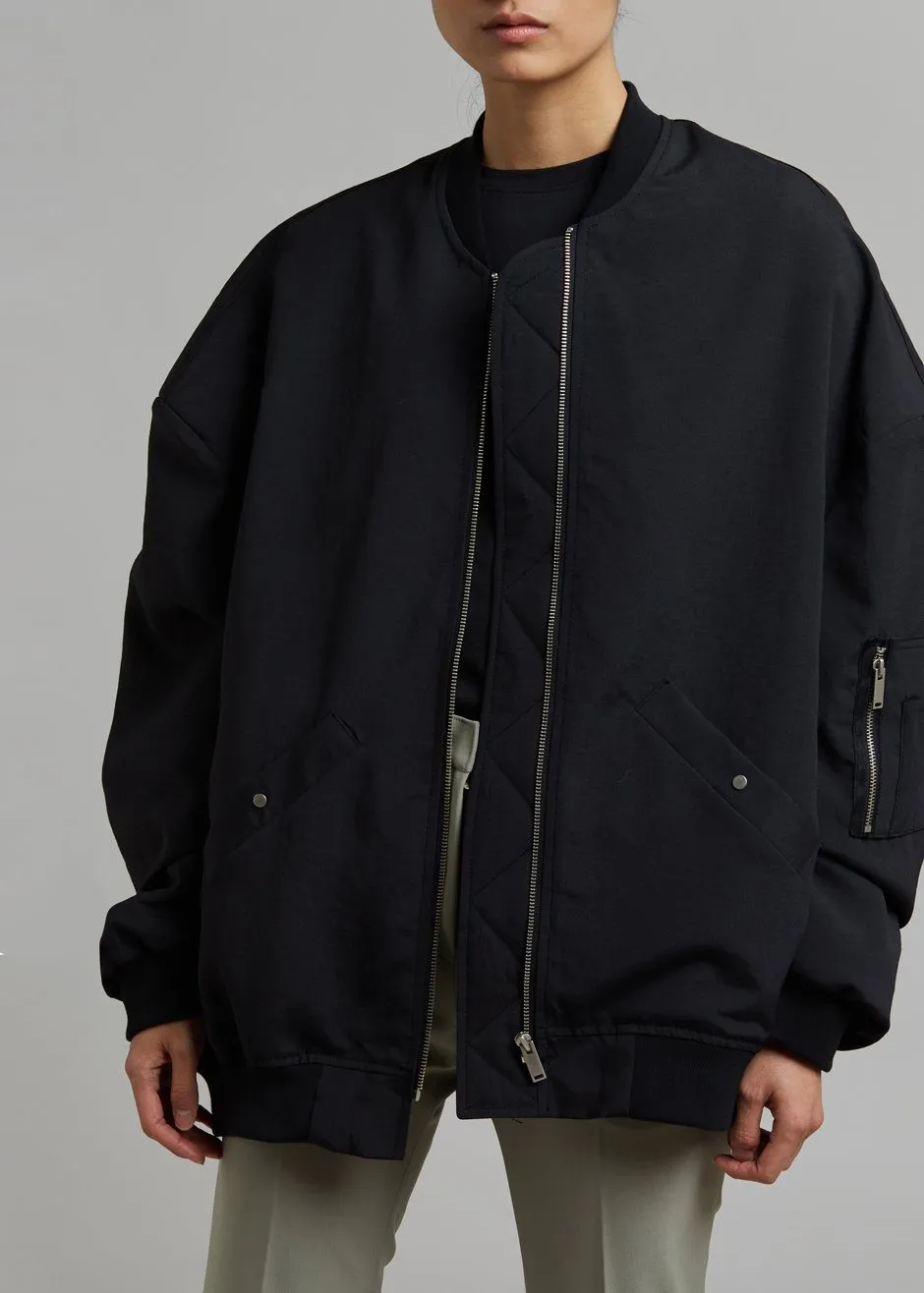 Lumi Bomber Jacket - Black