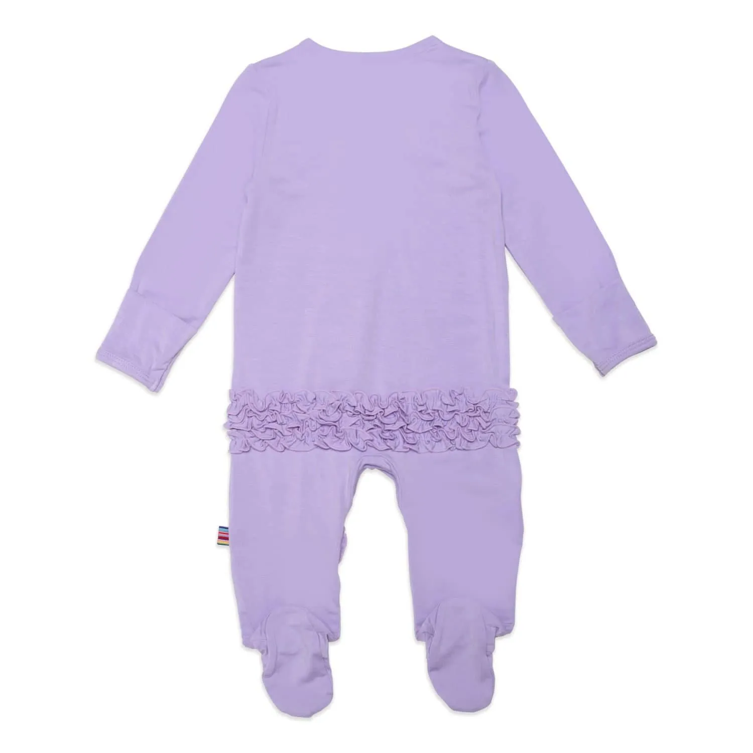 Magnetic Me “Crocus Petal” Ruffle Footie Romper