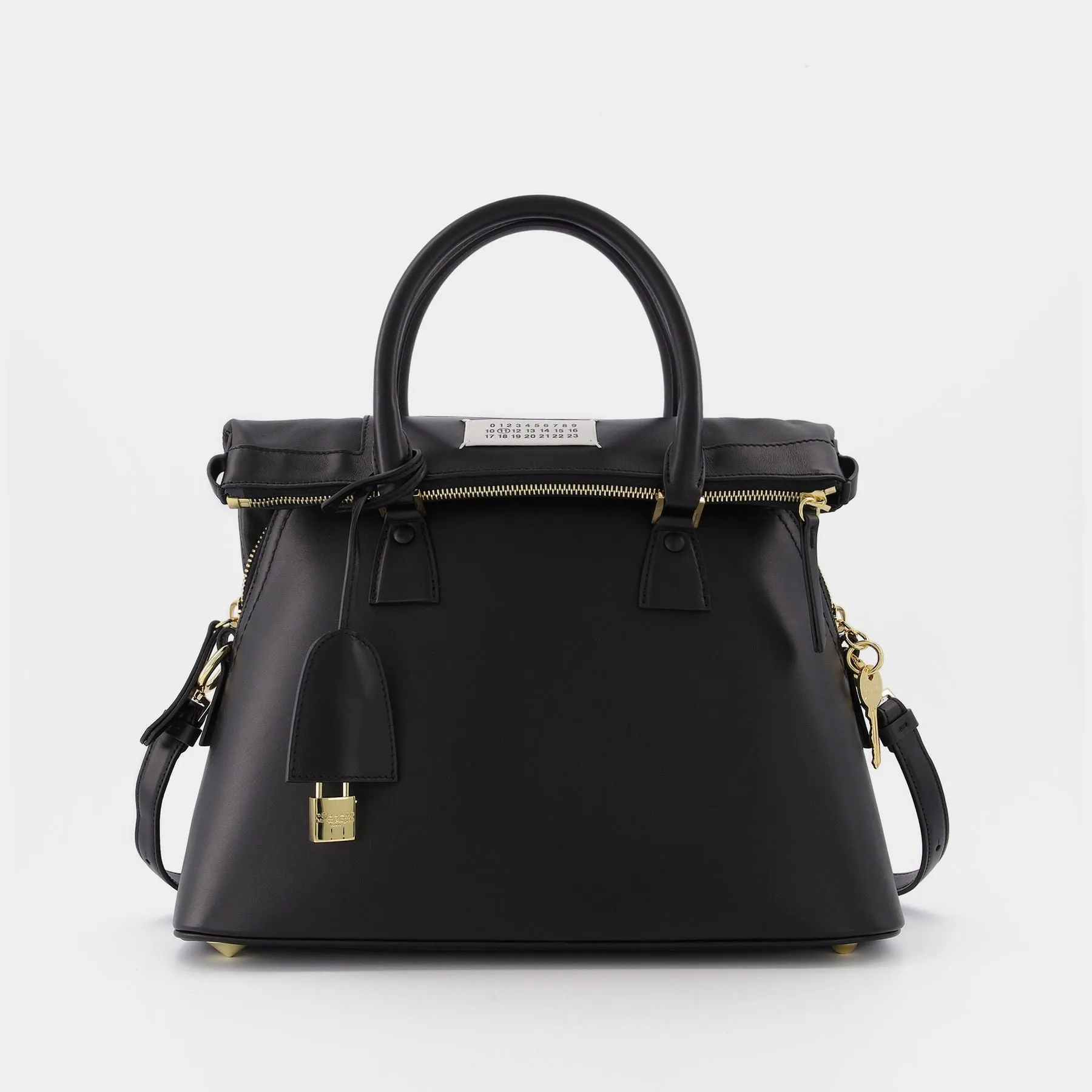 Maison Margiela  5Ac Medium Bag in Black Leather