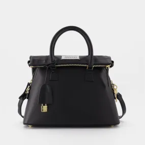 Maison Margiela  5Ac Medium Bag in Black Leather