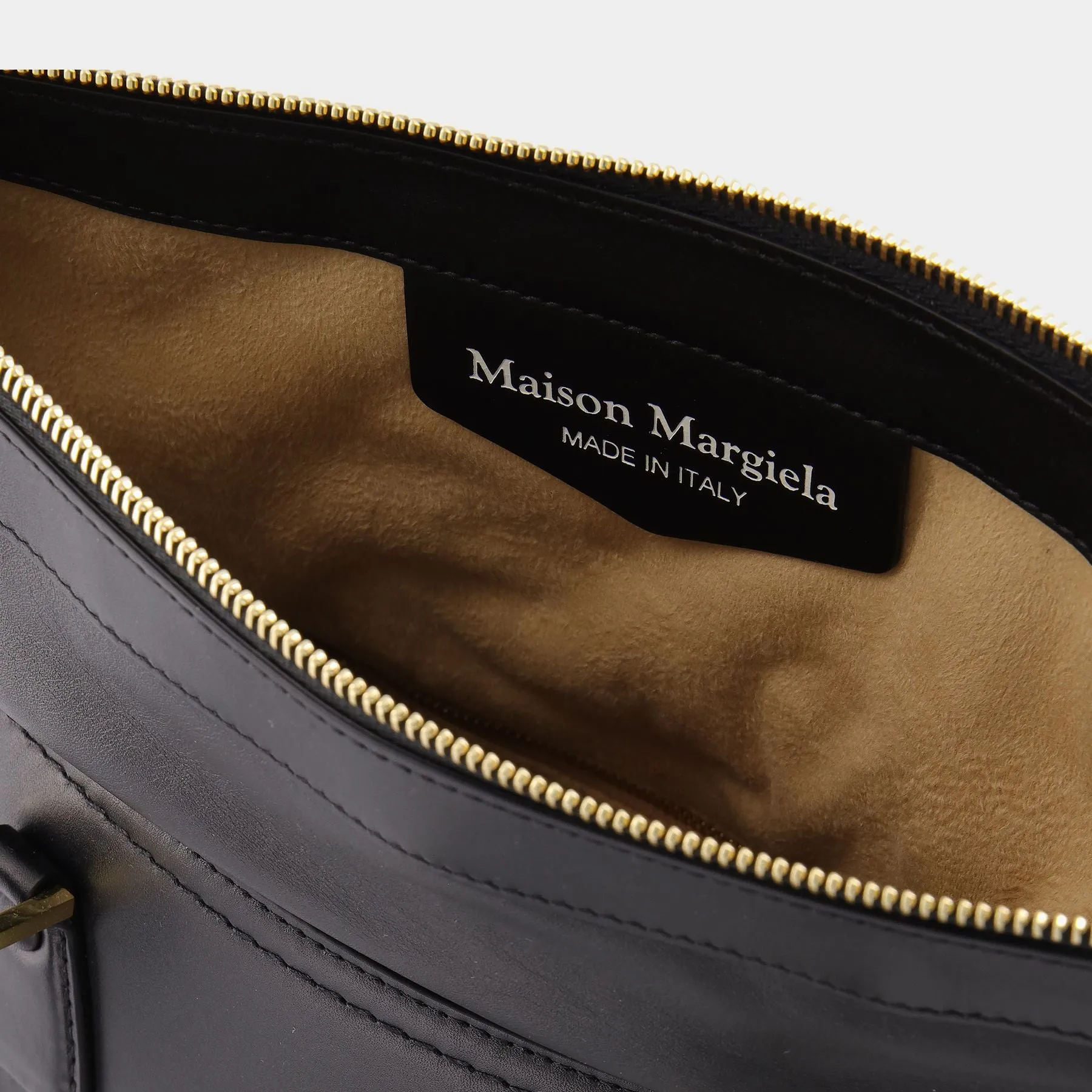 Maison Margiela  5Ac Medium Bag in Black Leather