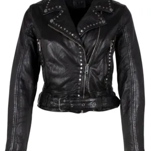 Maryn RF Leather Jacket