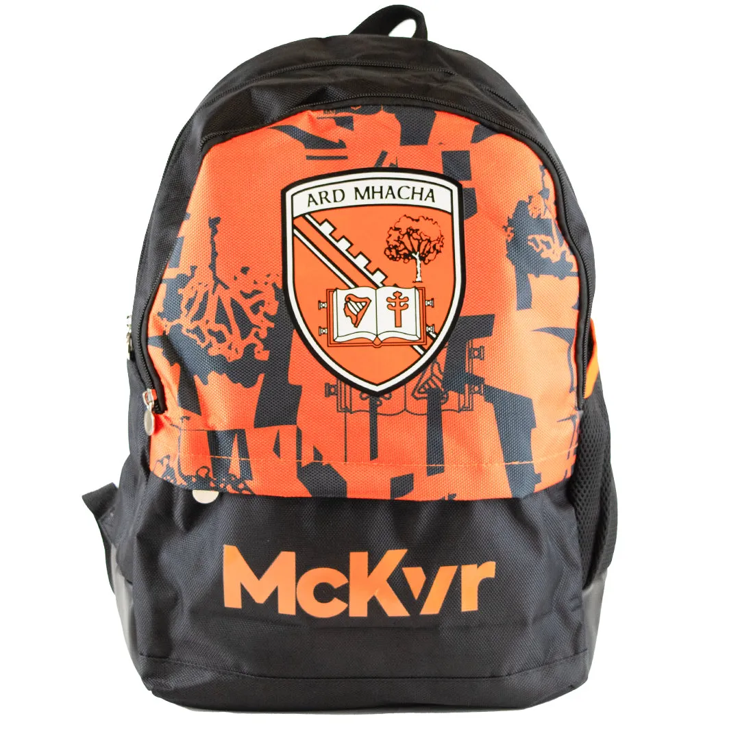 Mc Keever Armagh GAA Official Vital Kids Backpack - Black/Orange