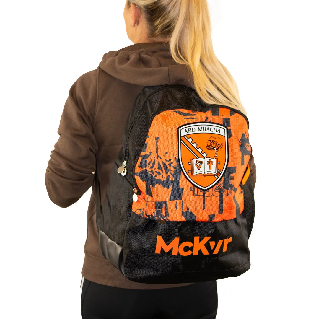 Mc Keever Armagh GAA Official Vital Kids Backpack - Black/Orange