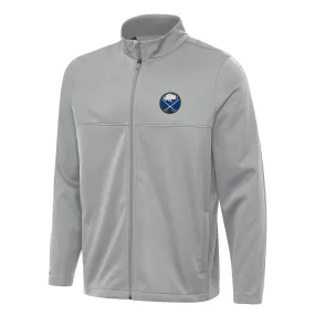 Men's Buffalo Sabres Antigua Gray Links 2 Full-Zip Golf Jacket