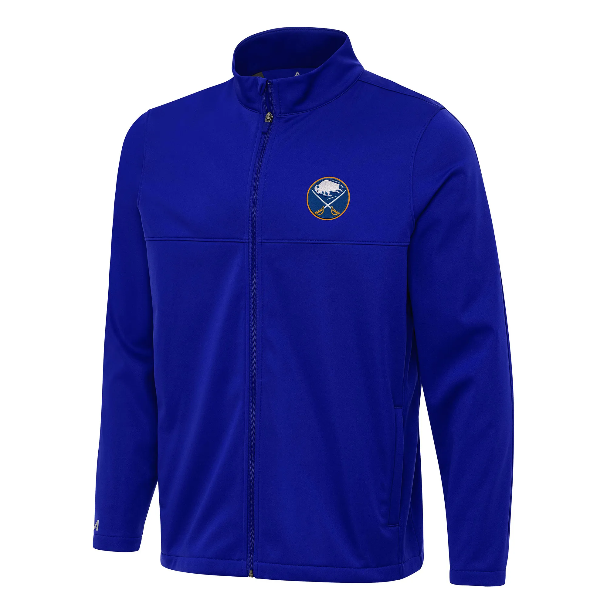 Men's Buffalo Sabres Antigua Royal Links 2 Full-Zip Golf Jacket