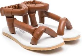 Mi Sol puffy-straps sandals Brown