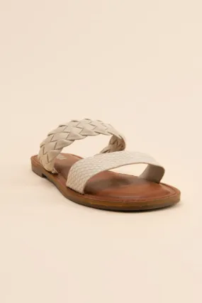 MIA Kina Python Braid Double Band Sandals