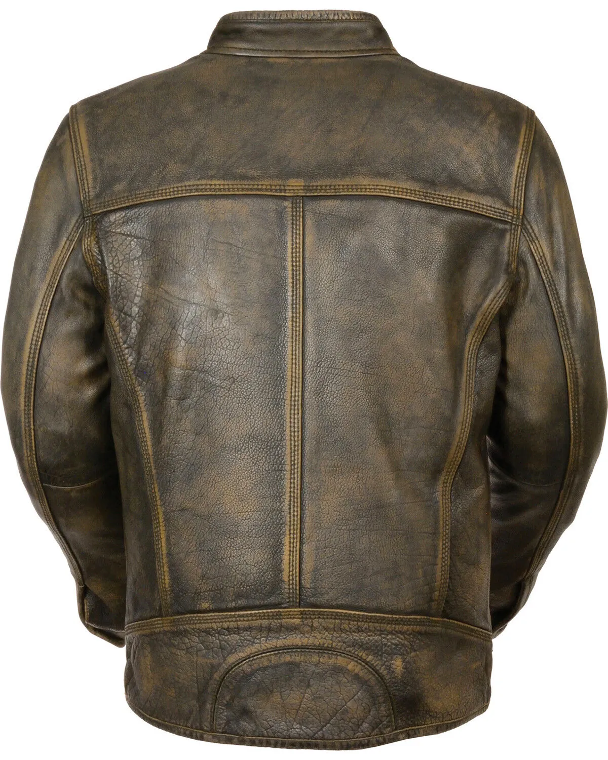 Milwaukee Leather Men's Distressed Scooter Jacket w/ Venting