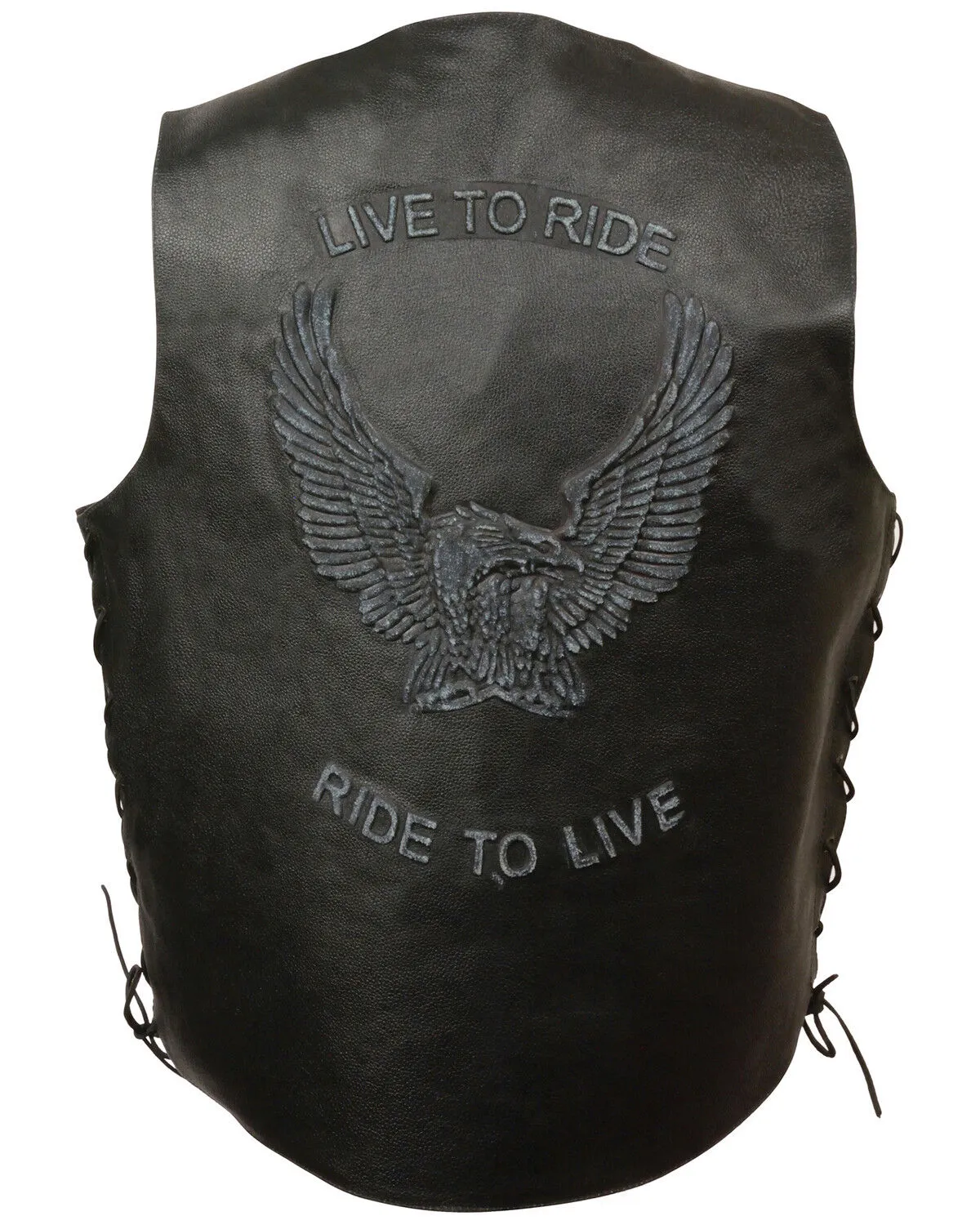 Milwaukee Leather Men's "Live to Ride" Flying Eagle Vest - 5X