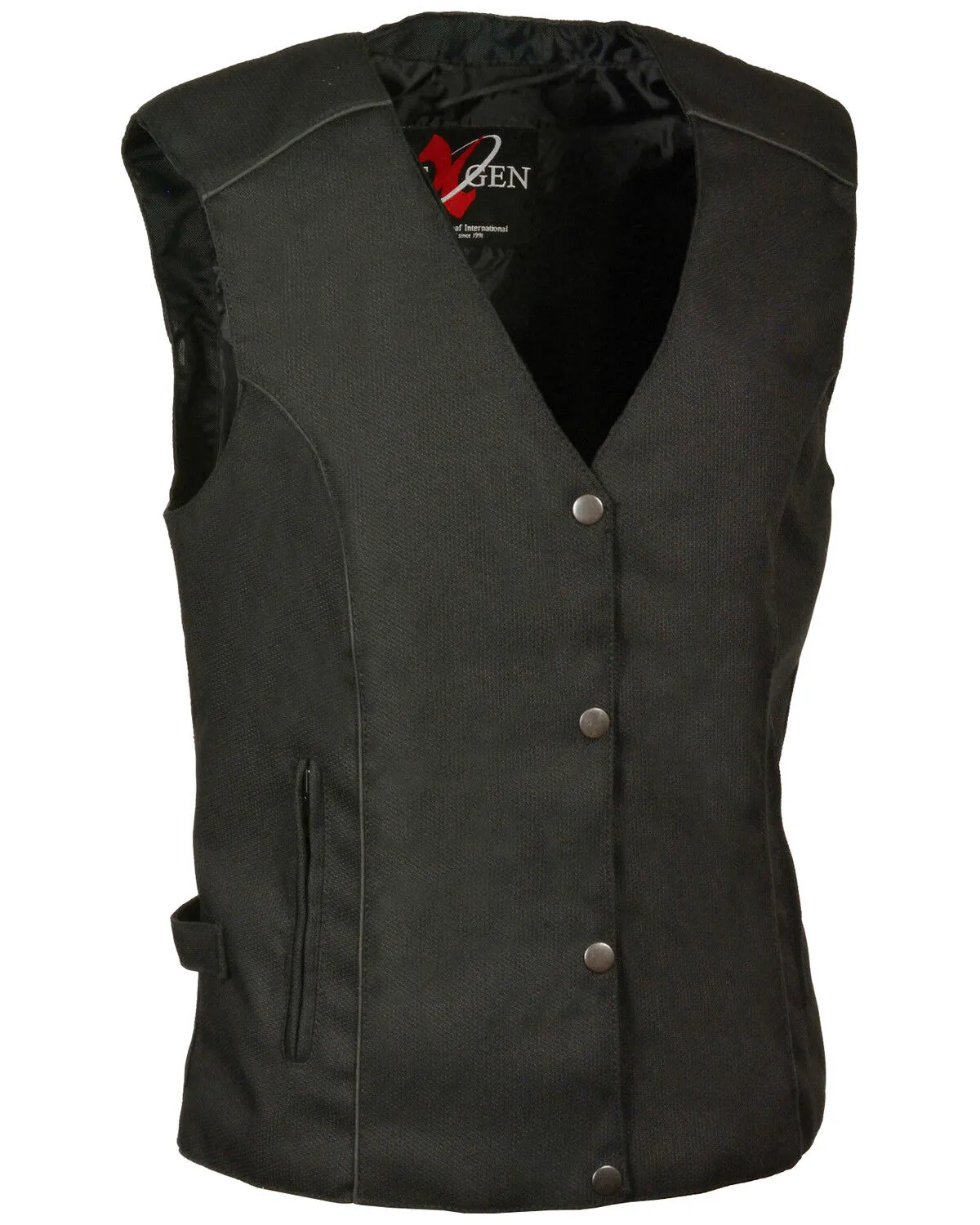 Milwaukee Leather Women's Stud & Wing Embroidered Vest - 3X