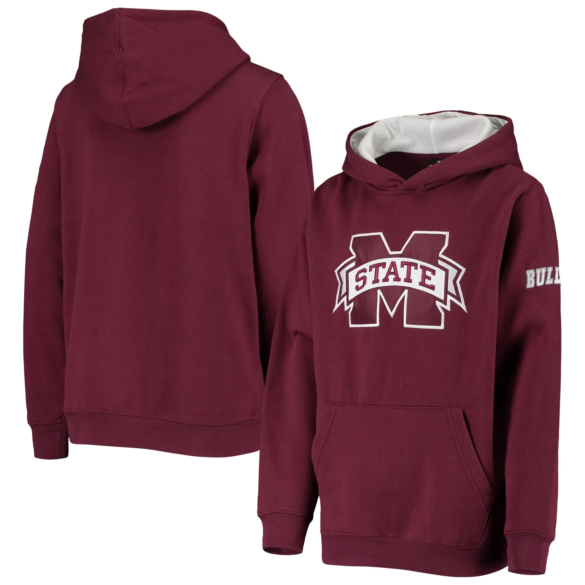 Mississippi State Bulldogs Youth Maroon Big Logo Pullover Hoodie