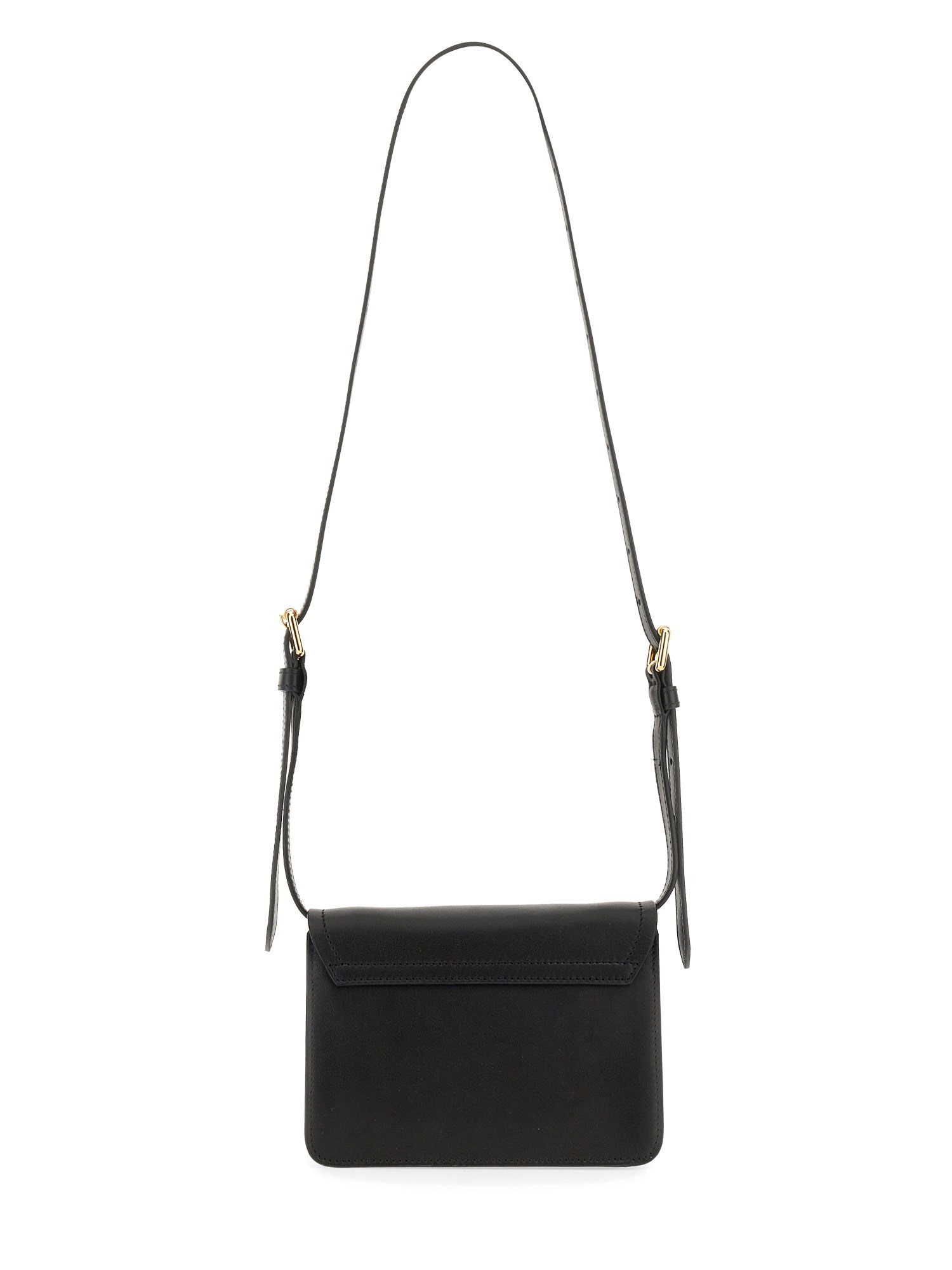 MOSCHINO    LEATHER SHOULDER BAG WITH LOGO