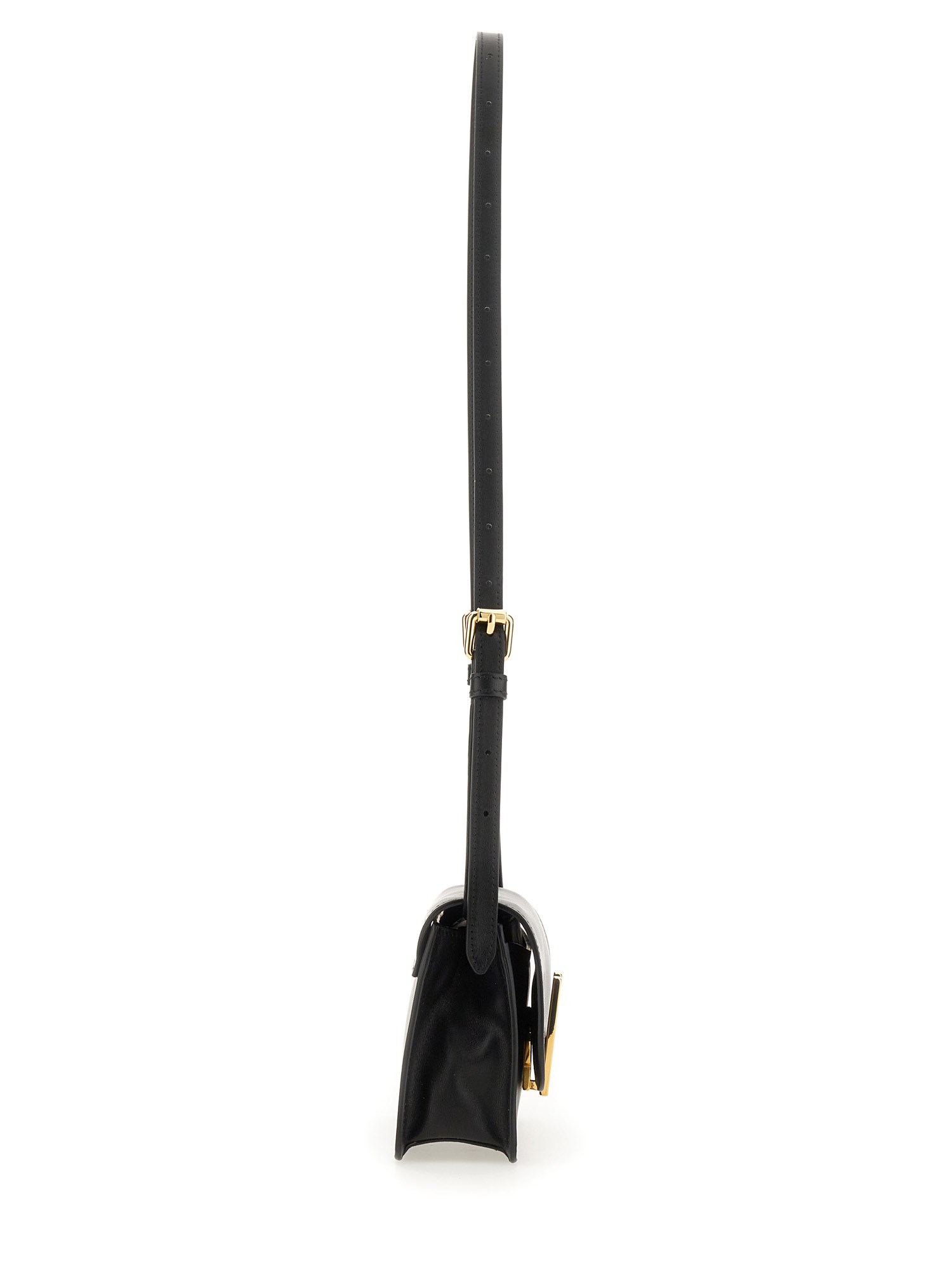 MOSCHINO    LEATHER SHOULDER BAG WITH LOGO