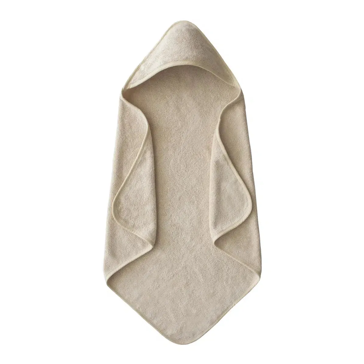 Mushie - Organic Cotton Baby Hooded Towel - Fog