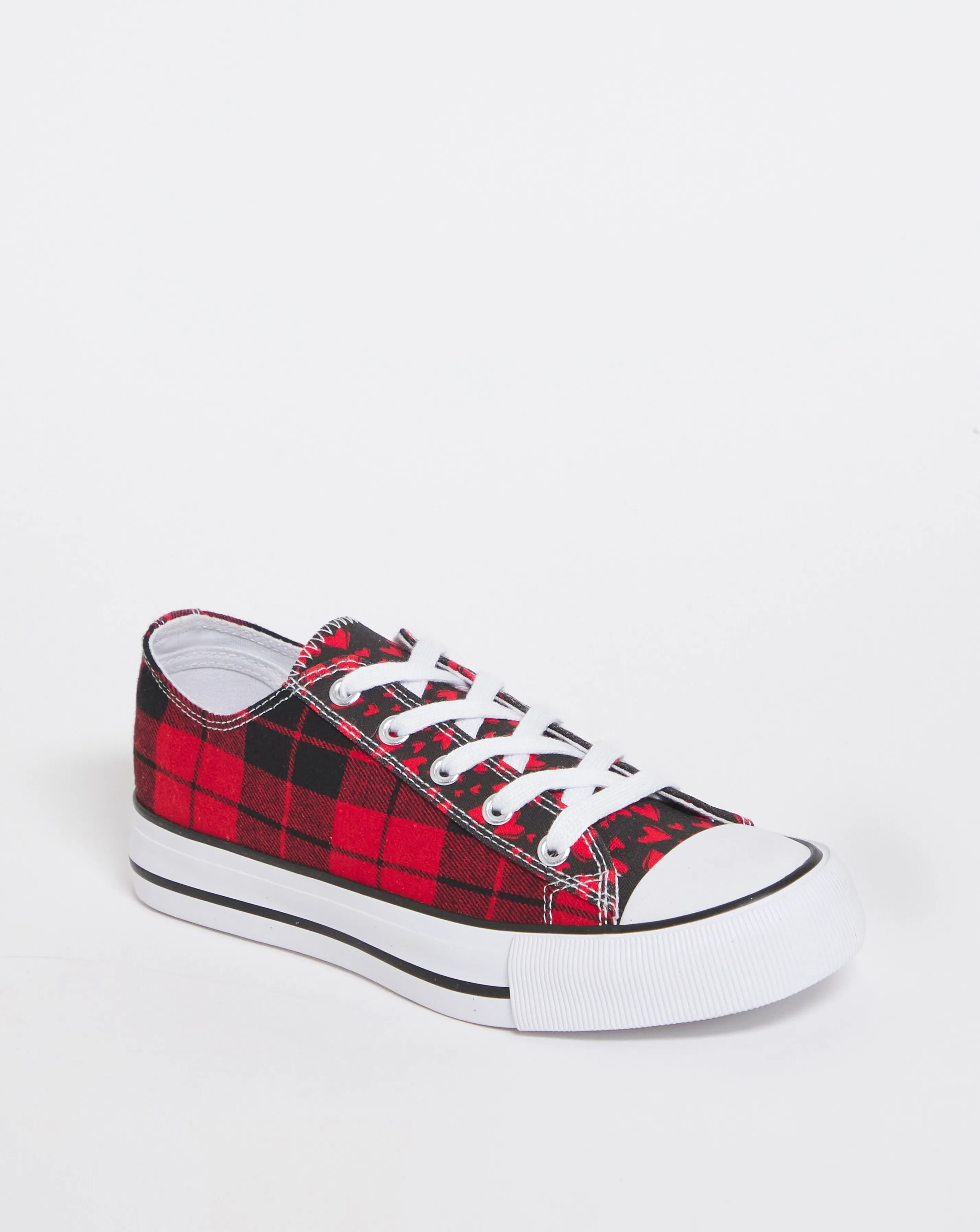 Nelly Chunky Canvas Trainers Wide E Fit