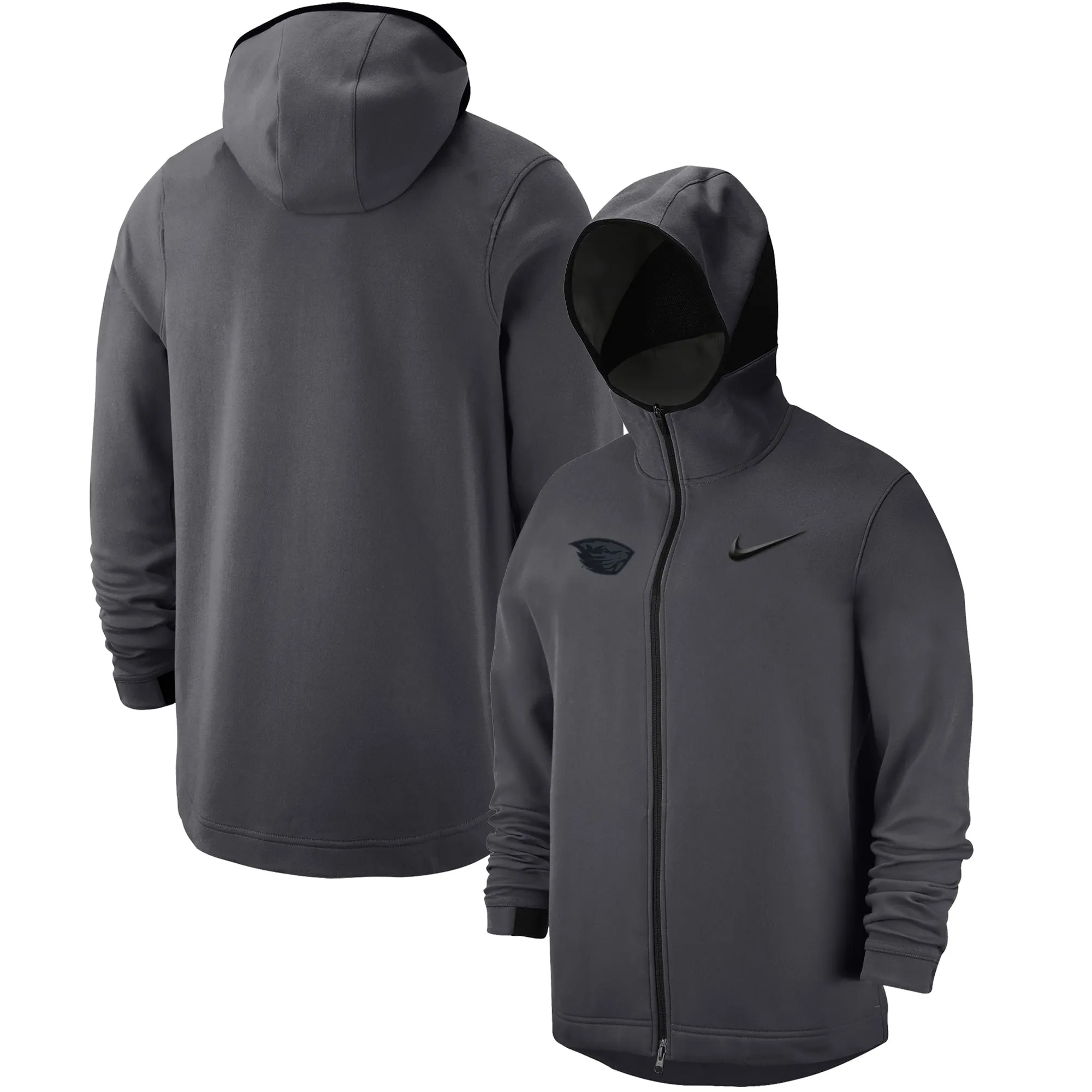 Nike Oregon State Beavers Anthracite Tonal Showtime Full-Zip Hoodie Jacket