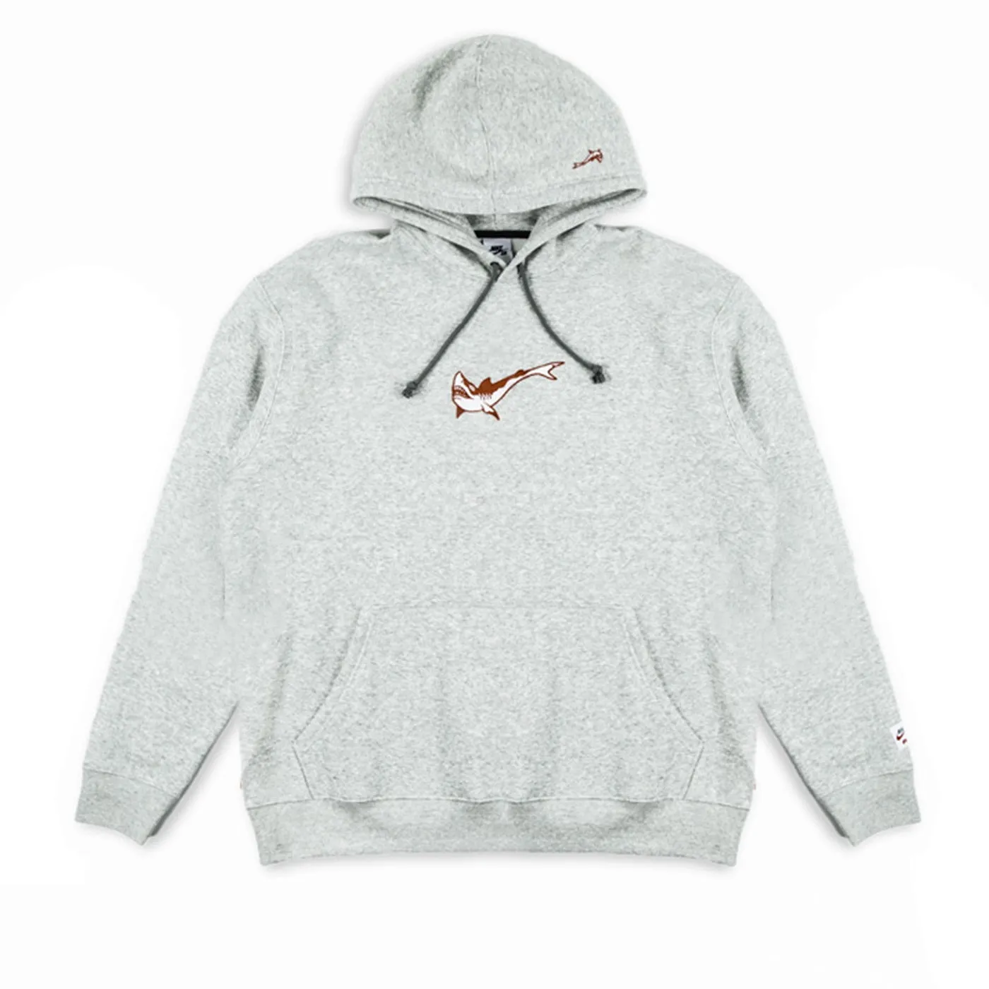 Nike SB Orange Label Fleece Hoodie Grey Heather