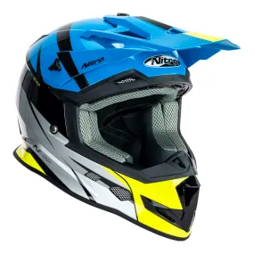 Nitro - MX700 Youth Recoil Blue/Grey Helmet