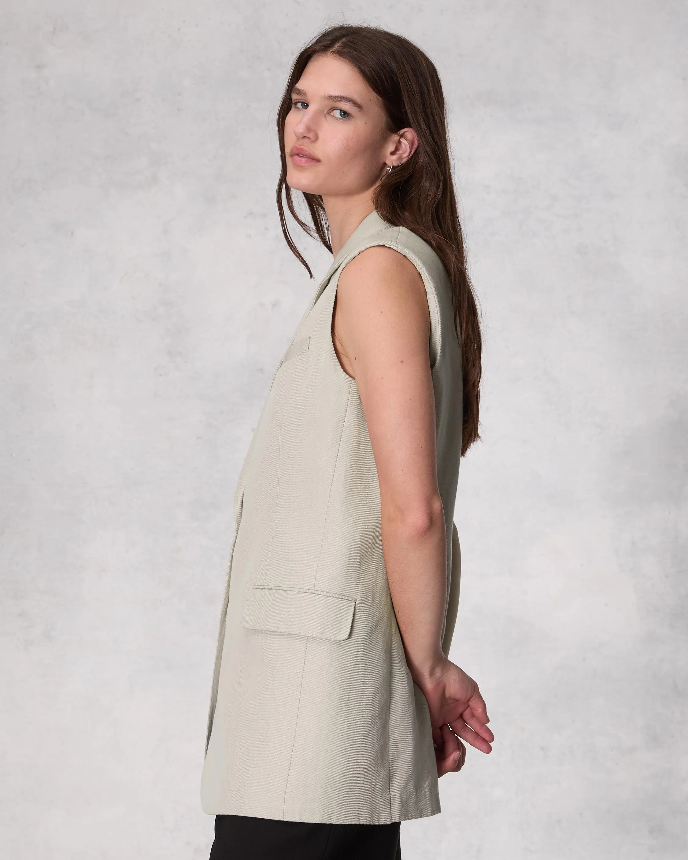 Odessa Cotton Linen Vest