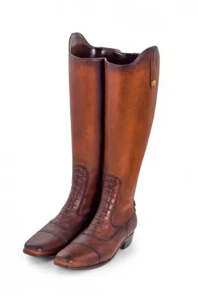 Pair Of Leather Boots Umbrella Stand    